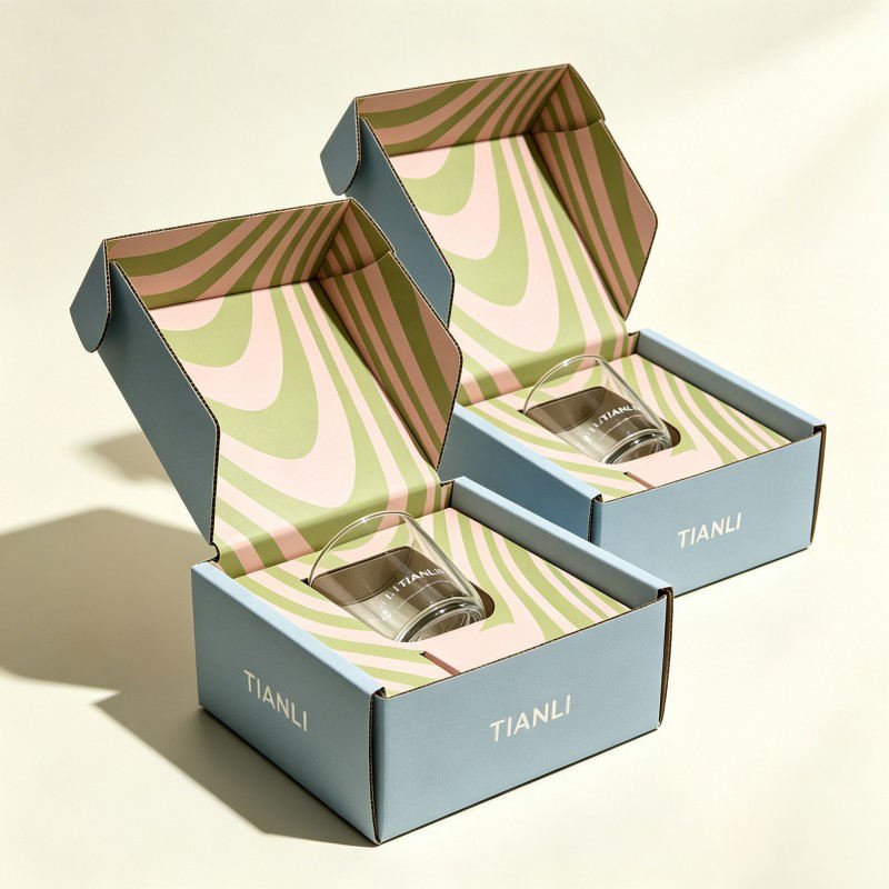 Wholesale High Quality Mailer Box Cosmetic Facial Cream  Box Skin Care Essential Oil Package for Shipping Eye Cream Mailer Box