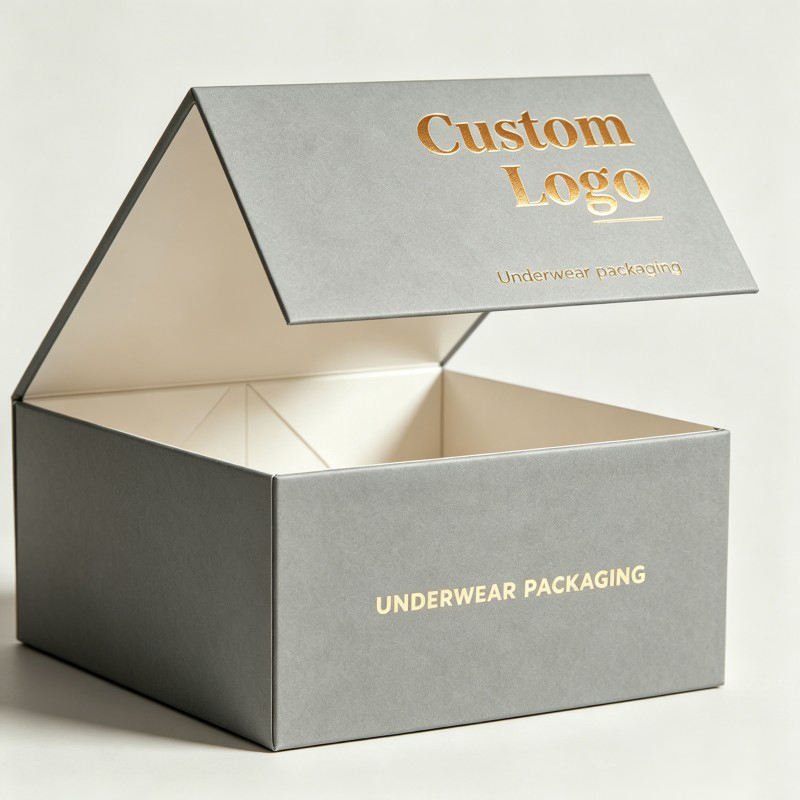 Wholesale High-end Luxury Magnetic Box with Gold Stamping logo Garments Packaging Boxes Cardboard Shoes Clothing Magnetic Box