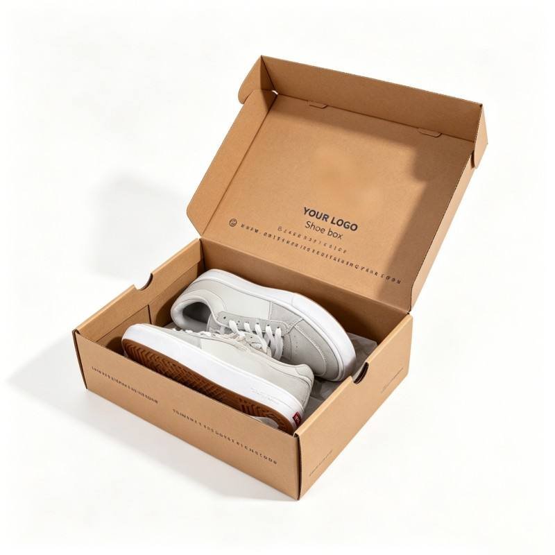 Kraft Shoe Storage Box Eco Friendly Corrugated Cardboard Packaging Boxes for Retail Customized Shipping Boxes for Clothes &Shoes - Image 3