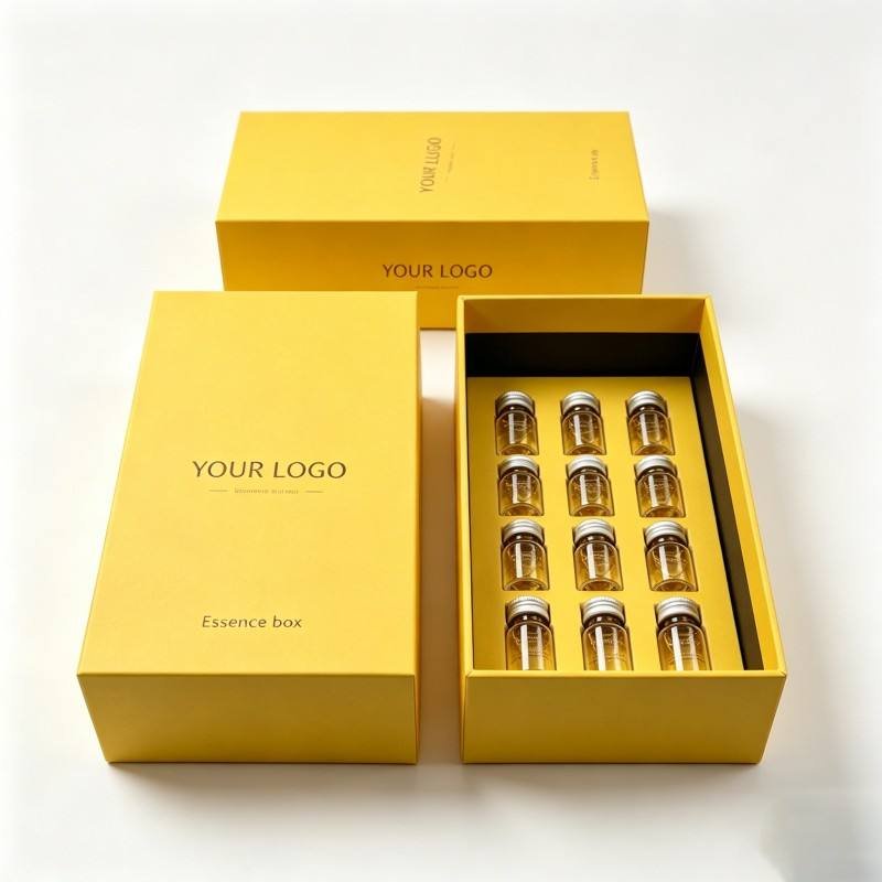 Luxury Custom Printed Peptide Vial Boxes 1x3ml Vials Rigid Lid and Base Gift Box for Medicine Pills Peptide Packaging with Foam