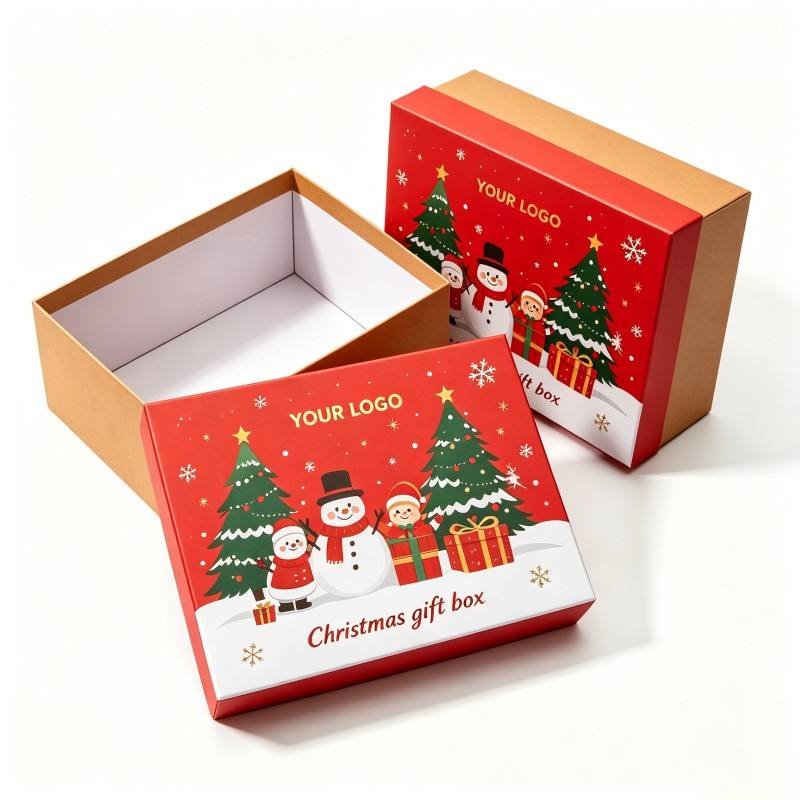 Custom Printing Logo Christmas Valentines Day Box Digital Printing Christmas Gift Packaging Box Wholesale Christmas Gift Box - Image 3