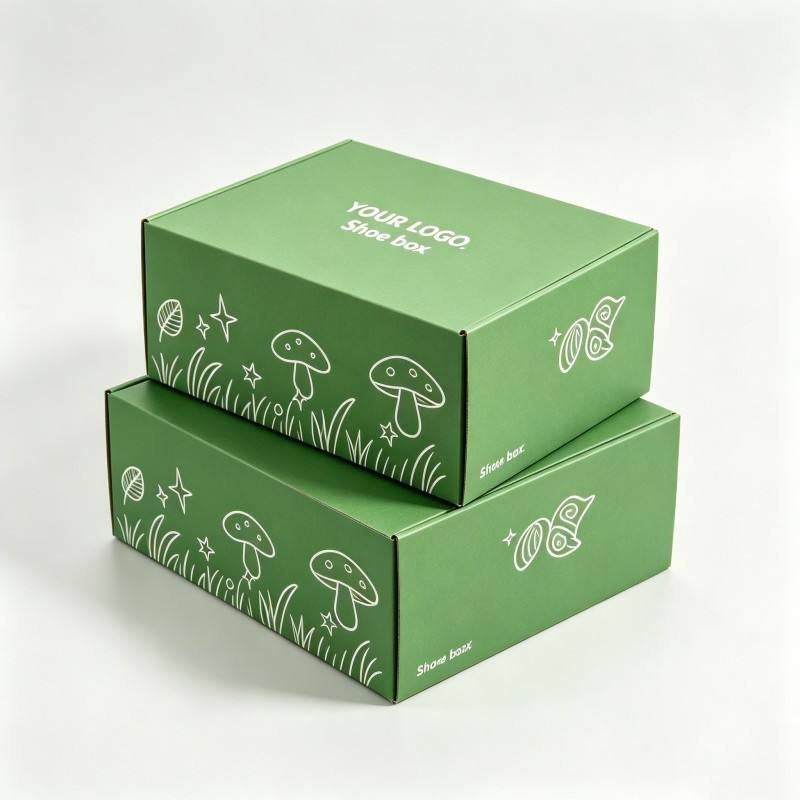 Wholesale Corrugated Paper Shoe Packaging Box Custom Logo Printed Folding Cardboard Shipping Boxes for Shoes/Cloth Packaging - Image 3