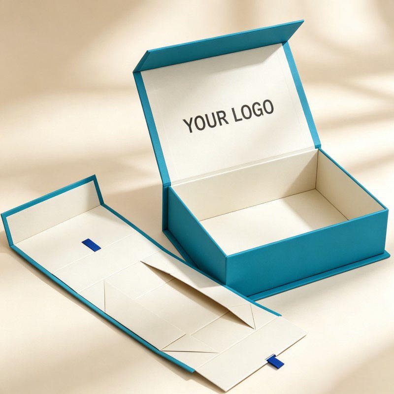 Customized Printed Clothing Packaging Box Luxurious Foldable Magnetic Paper Box Portable Brand T-shirt Gift Paper Box