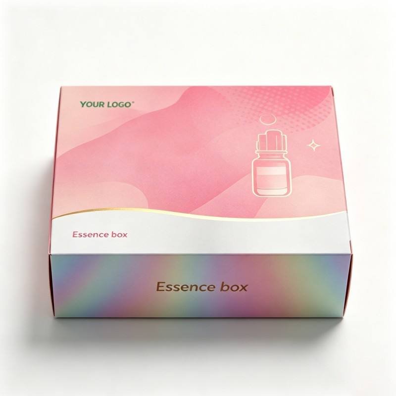 Luxury Skincare Product Craft Paper Box Custom Cosmetic Essential Oil Packaging Wholesale 3/5/10 ml Peptide Bottle Packaging Box
