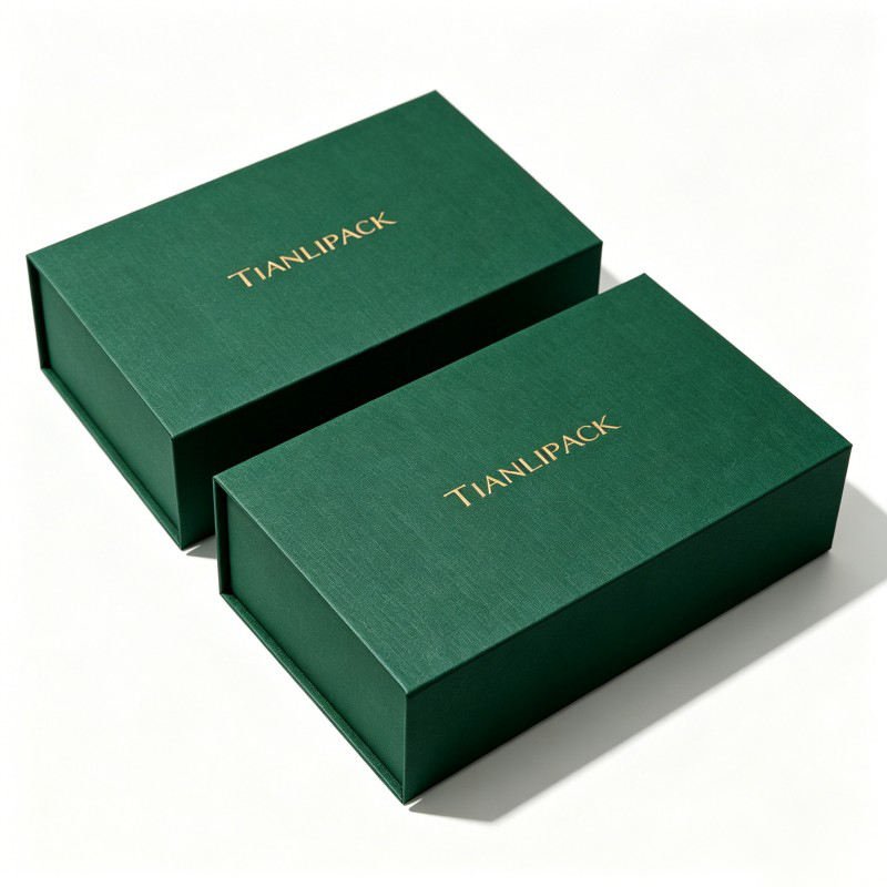 Wholesale Luxury Jewelry Box with Magnet Flip-top Magnetic Closure Box for Necklace Velvet Pouch Package Earrings Jewelry Box - Image 2