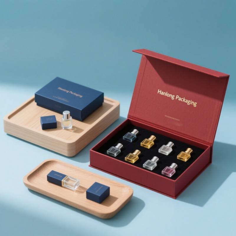 Wholesale Cardboard  Cosmetic Perfume Coated Box 10Ml Empty Bottle Package High Quality Rigid Cardboard Art Paper Gift Box