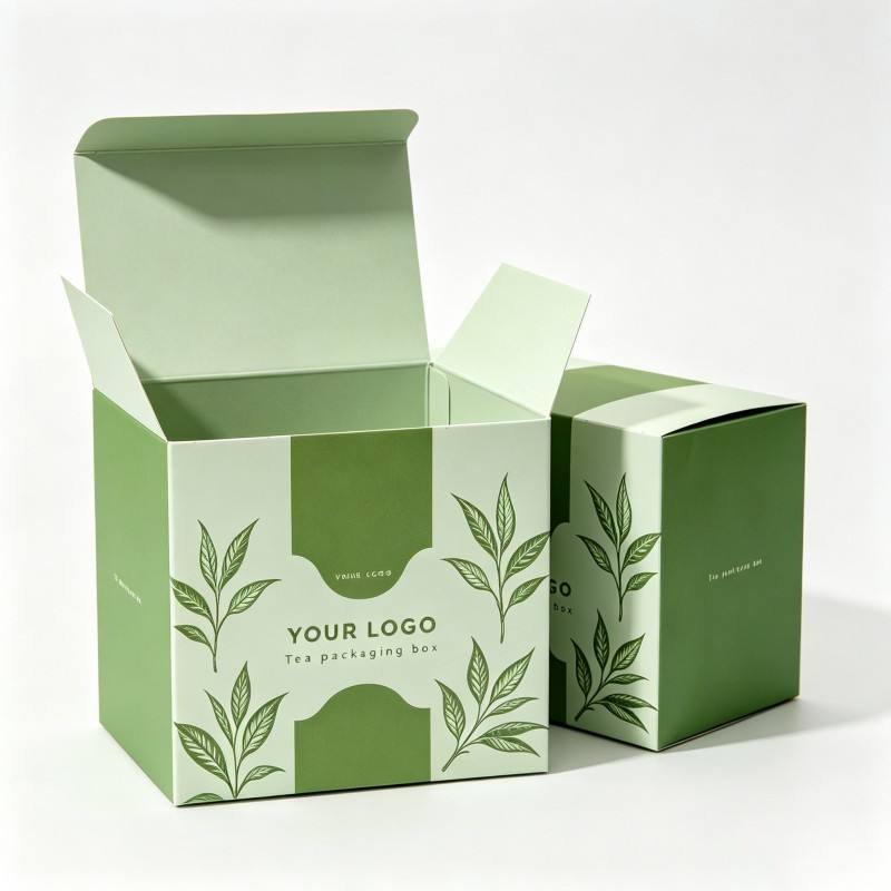 Eco-friendly OEM Kraft tea Package Box Recyclable Foldable Cardboard Packaging for Tea Bag Retail Sale - Image 5