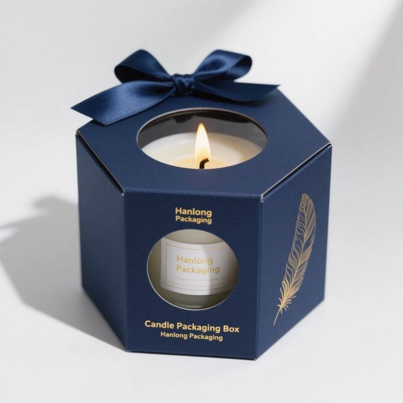 Wholesale Small Gift Box Customize High Quality Christmas Candle Packaging Box Soy Ink Paper Box with Embossing Matt Lamination - Image 5