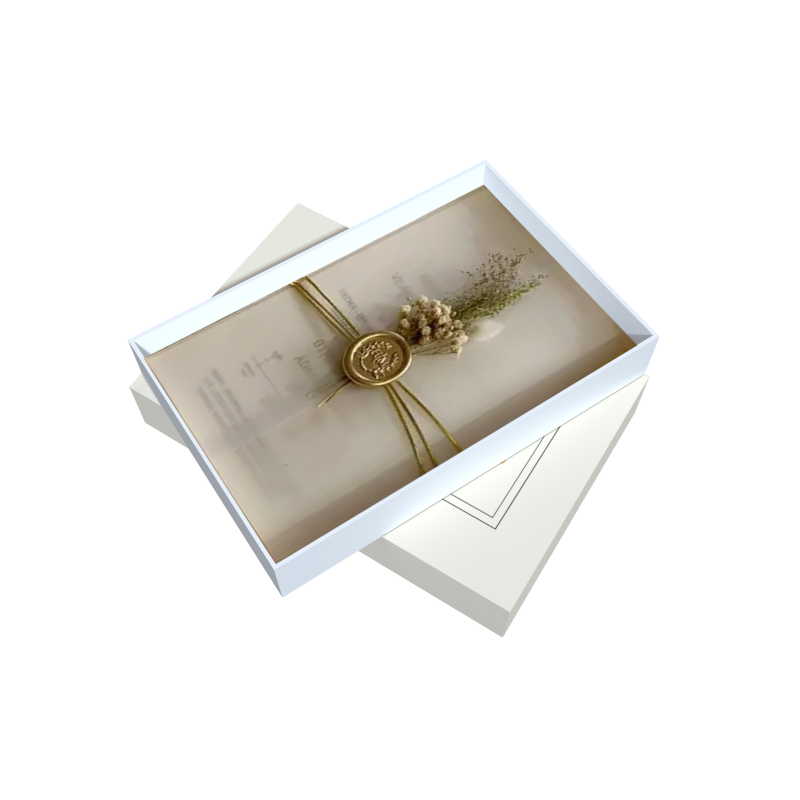 Custom Luxury Lid and Base Gift Box Eco High Quality Biodegradable Gold Foil Gift Box Soy Ink Gift Box With Gold Foil Stamping - Image 6