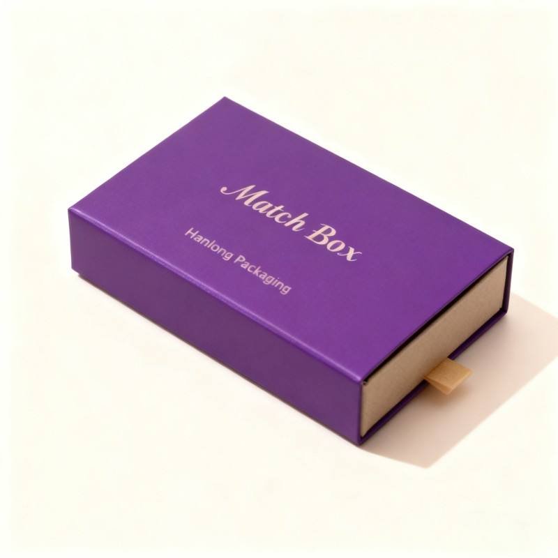 Wholesale Drawer Shaped Match Box Hot Sale Soy Ink Gold Foil Stamping Match Gift Box High Quality Match Gift Packaging Box - Image 4