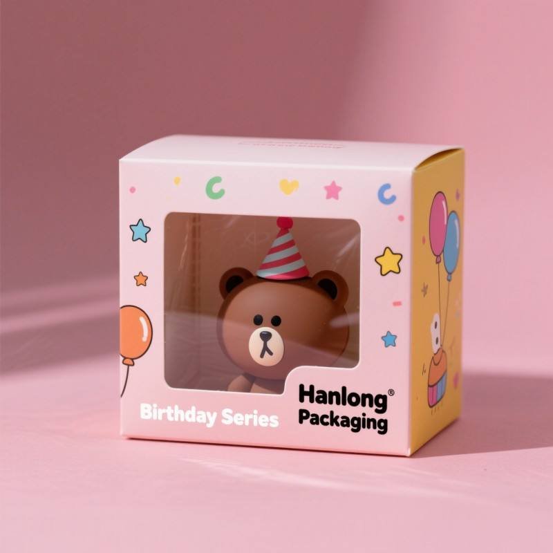 Customized Recyclable Children's Squeezing Character Display Box Plush Toy Gift Box Foldable Corrugated Paper Gift Package Box - Image 3