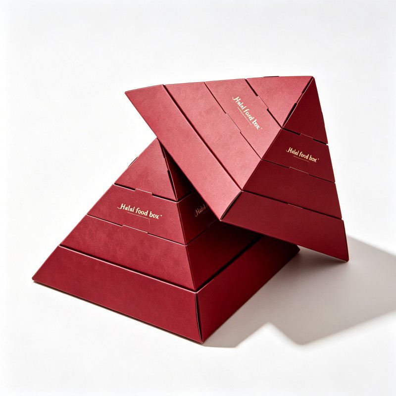 Wholesale Pyramid Shape Cookie Box Sushi Custom Cake Packaging Box Chocolates Candies Box - Image 5