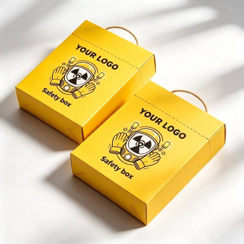 5L Medical Safety Box with Matte Lamination Customizable Cardboard Paper for Industrial Use Featuring Recycled Materials
