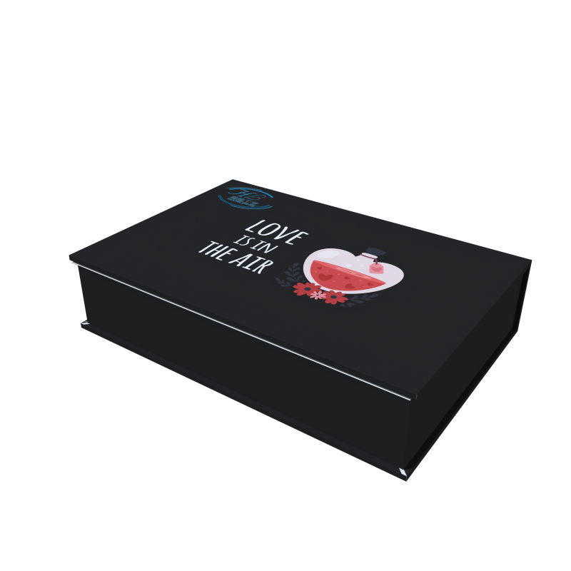 Digital Printing Black Personal Rigid Perfume Magnetic Closure Box Roller Bottle Gift Packaging Box - Image 6