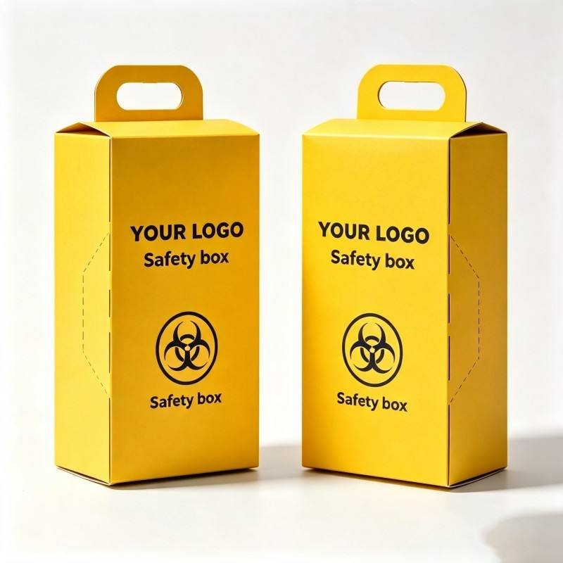 Customized Corrugated Paper Hospital Disposal Syringe Needle Container Medical Safety Packaging Box 5L Hospital Corrugated Paper - Image 4