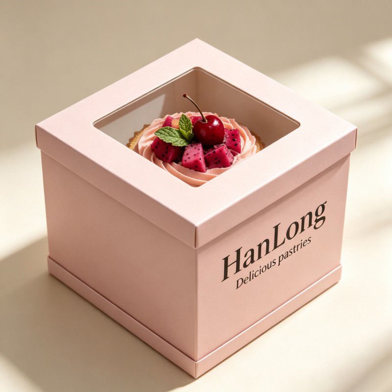Wholesale Birthday Cake Box with Window Party Snacks Cake Custom Box 10 14 Inches Cake Package - Image 5