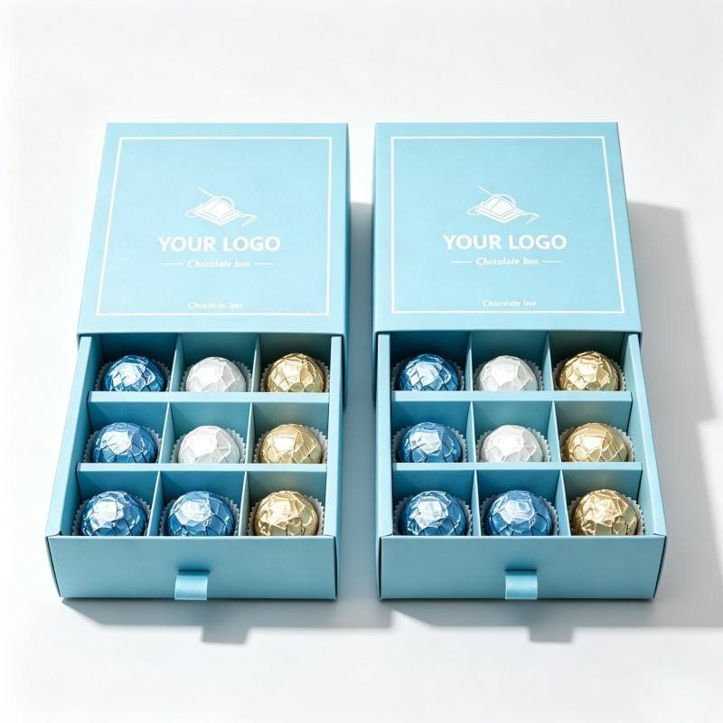 Custom Cardboard Gift Box Rigid Paperboard Packaging  Chocolate Cookie Candy Box Branded Candy Cookie Box