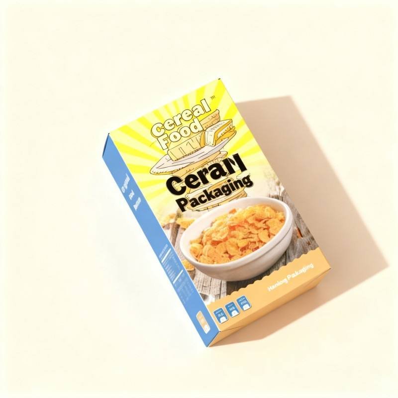 Wholesale Snack Cereal Food Package Cardboard Boxes for Cereal Grocery Cereal Customize Packages - Image 4