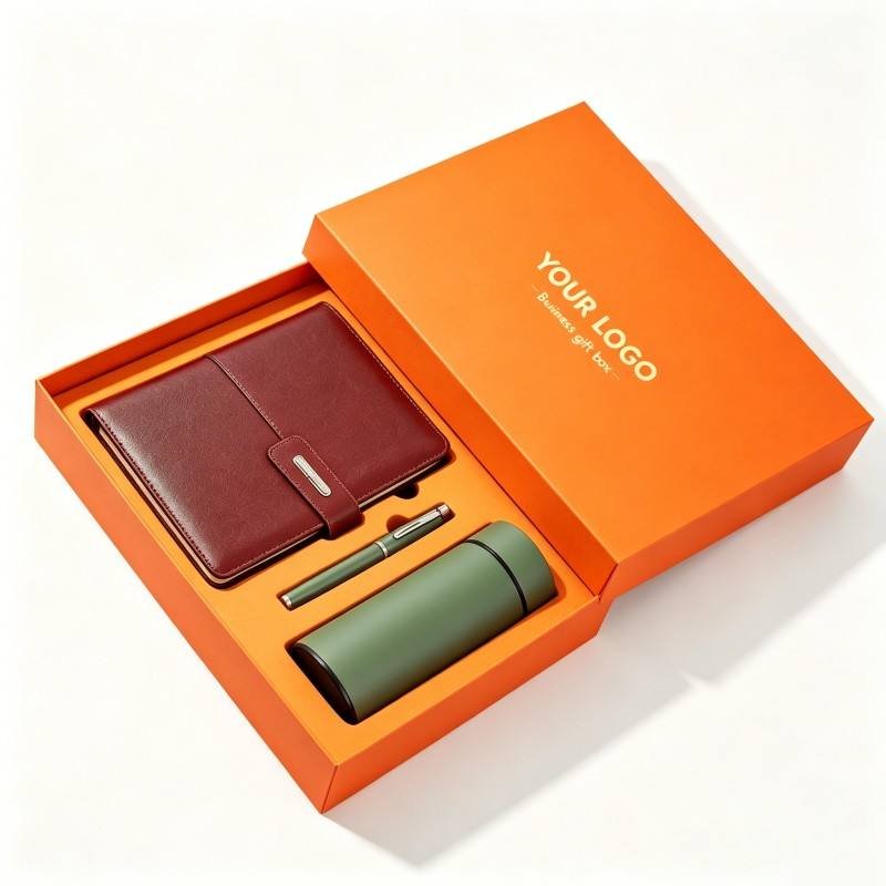 Luxury Custom Corporate Gift Set Box High Quality Business Promotional Gift Set Box Soy Ink Commemorative Gift Packaging Box - Image 4
