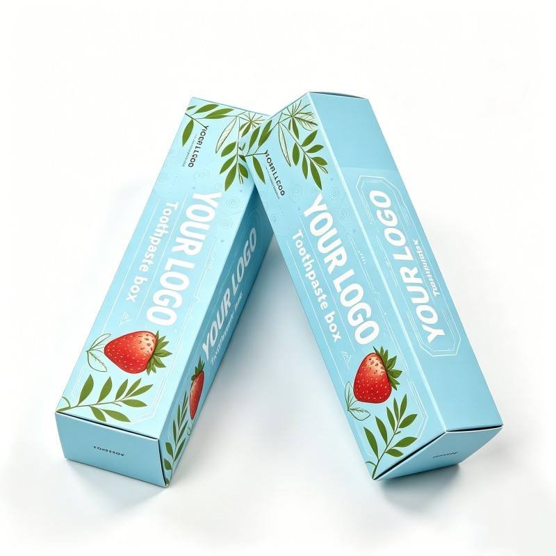 High Sale Cardboard Child Toothpaste Cute Box Eco-friendly Small Cartoon Toothpaste Paper Boxes - Image 3