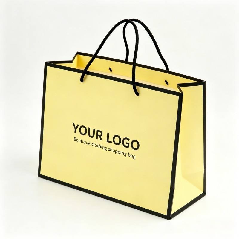 Wholesale Shopping Paper Bag Customized Clothing Shoes Bag Luxury Gift Garments Bag
