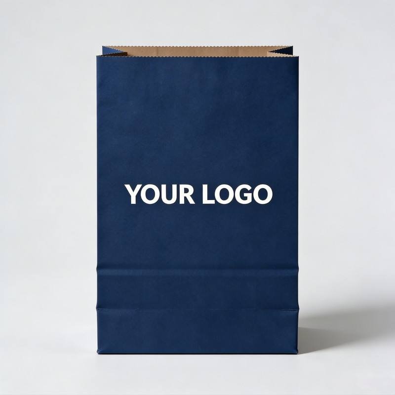 Wholesale Custom logo Brown Kraft Paper Bag Soy Ink Printing Packaging Bags with Twisted Handles Eco-friend Recyclable Gift Bags