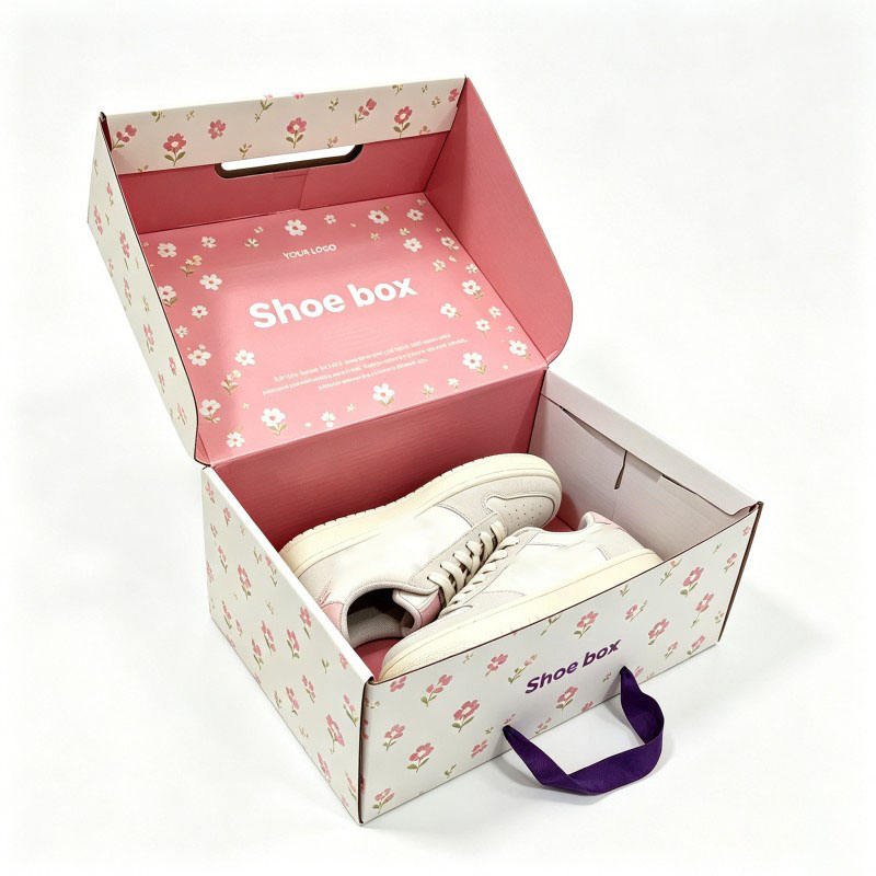 Wholesale Custom Clothes Shoes Shipping Packaging Boxes High Quality Shoes Box Matt Lamination Soy Ink Shoes Packaging Box