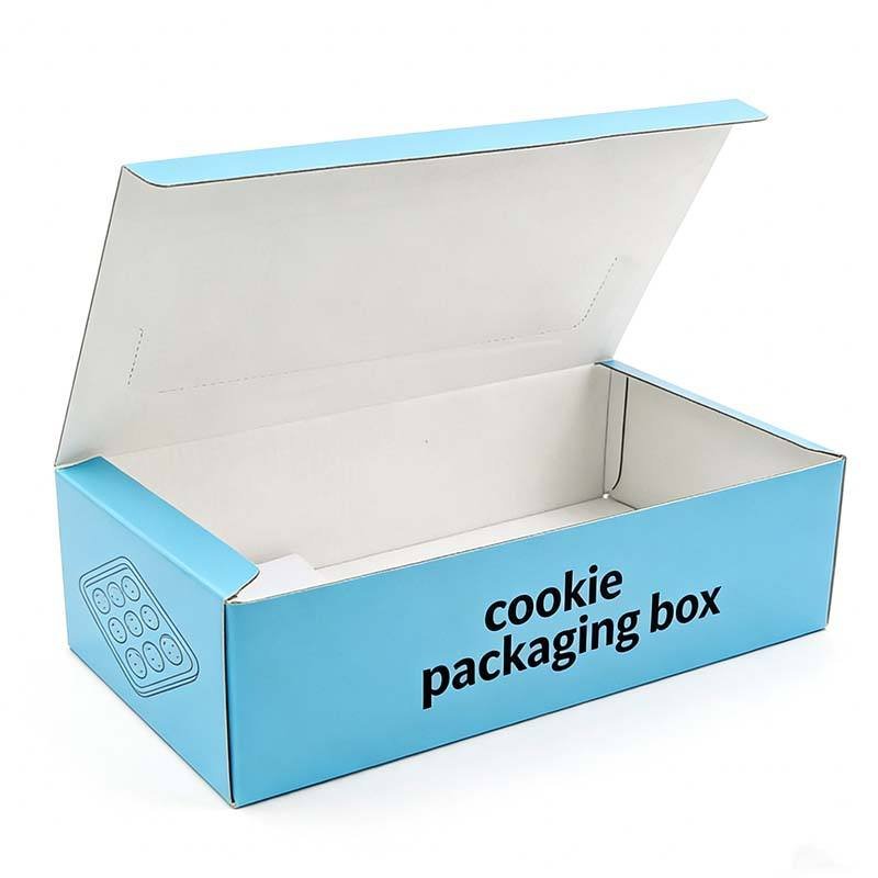 Wholesale Custom Printed Cookie Packaging Box Food Grade Cookie Packaging Paper Box Biodegradable Soy Ink Cookie Cake Boxes