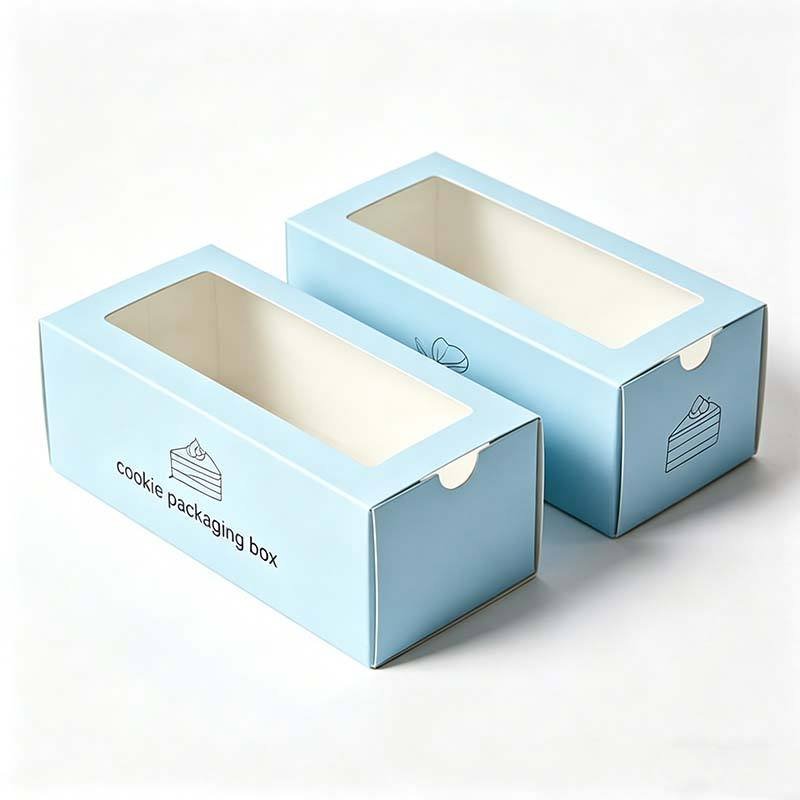 Biodegradable Dessert Drawer Box With window Recyclable Sweets Gift Moon Cake Box Cookies Bakery Cupcake Packaging Pastry Boxes - Image 4