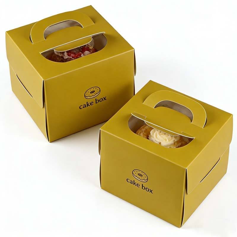 Wholesale Biodegradable Cake Box Soy Ink Food Grade Cardboard Cake Packaging Box Hot Sale Customized Cake Gift Box - Image 5