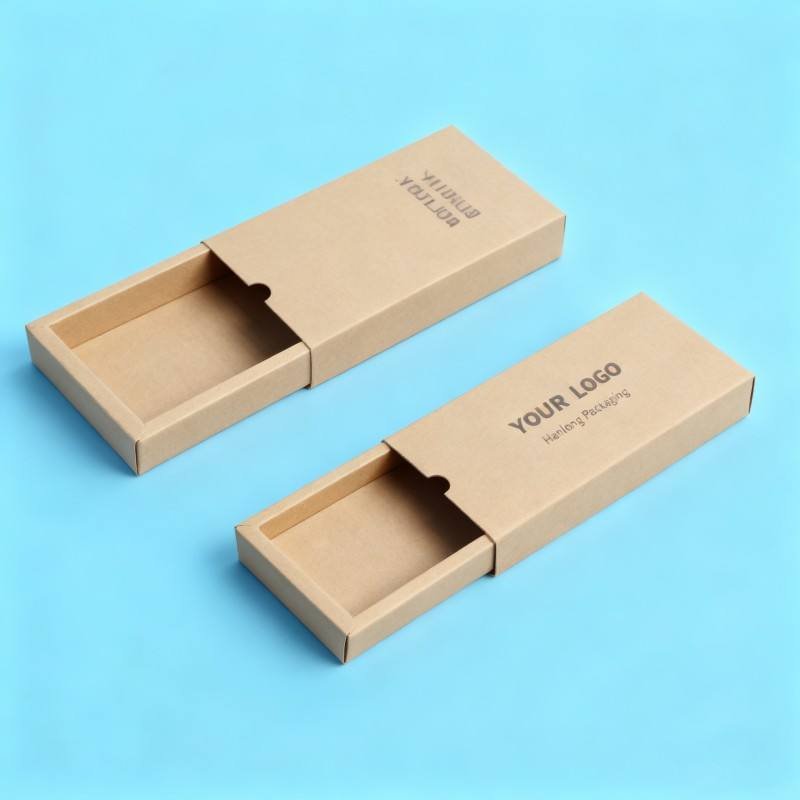 Wholesale Folding Kraft Paper Boxes Premium Gift Packaging Box with Your Own Logo Soy Ink Electronic Products Drawer Paper Box - Image 4