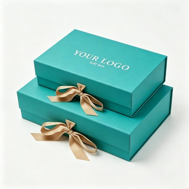 Factory Sale Packaging with Foam for Jewelry Hair Extensions Custom Design Magnetic Boxes Packaging Luxury Gift Box with Ribbon