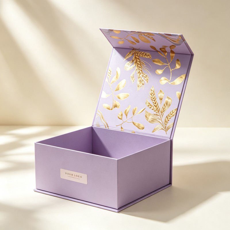 Wholesale Custom Logo Embossed Gift Box Luxury Eco-Friendly Magnetic Closure Rigid Cardboard Gift Box Soy Ink Clothing Box - Image 6