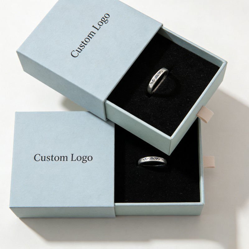 Wholesale Luxury Fashion Box for Rings Drawer Jewelry Paper Box Customized Jewelry Gift Box Earrings Rings Box - Image 4