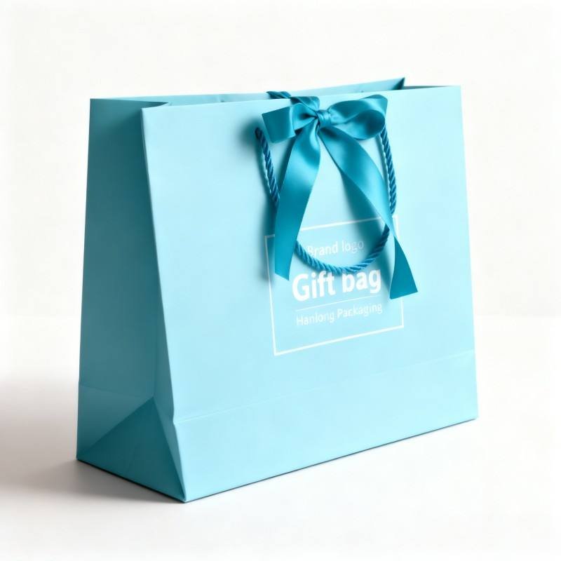 Wholesale Custom Logo Printed Cosmetic Shopping Bags Hot Sale Bags Packaging for Shopping Soy Ink Luxury Clothing Gift Bags