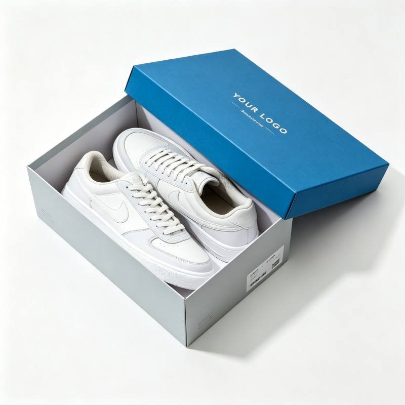 Rigid Two-piece Box Packaging with logo High-End  Custom Size Printing Shoes Box Recycled Paper Packaging for Shipping Storage