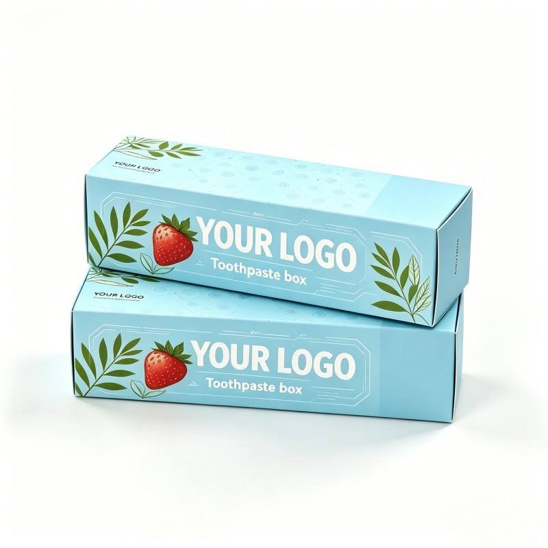High Sale Cardboard  Child Toothpaste Cute Box Eco-friendly Small Cartoon Toothpaste Paper Boxes