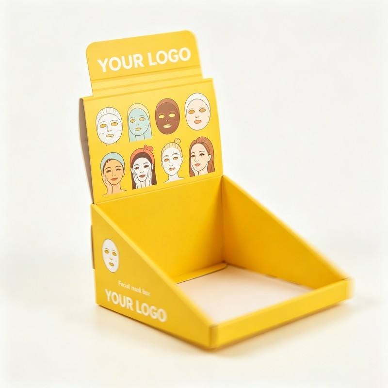 High Quality Custom Face Mask Display Paper Box Wholesale Cosmetic Package Paper Box Soy Ink Facial Mask Display Packaging Box