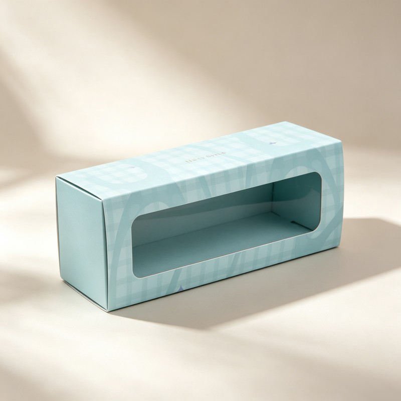 Hot Selling Food Grade Paper Boxes Cookie Cake  Packaging Boxes with Window  Pastry  Snack Boxes Customized