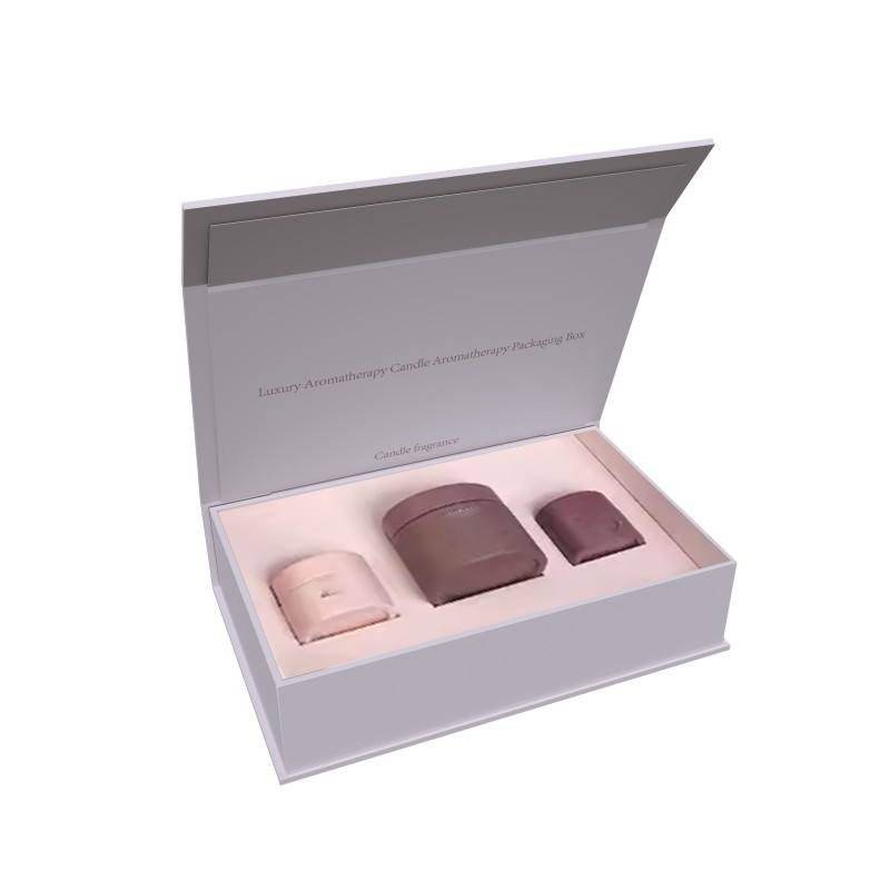 Custom Luxury Rigid Candle Perfume Box Packaging Factory Wholesale Premium Candle Gift Box Eco Soy Ink Candle Jars Packaging Box