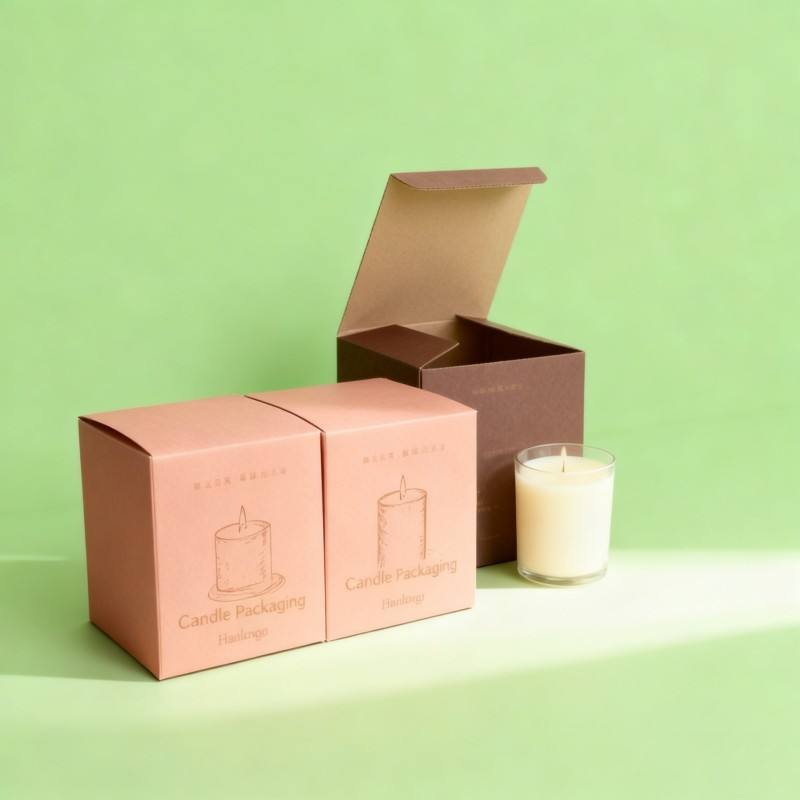 Wholesale Paper Box for Candle with Custom Design Digital Printing Candle Paper Box Biodegradable Gift Paper Box for Candle