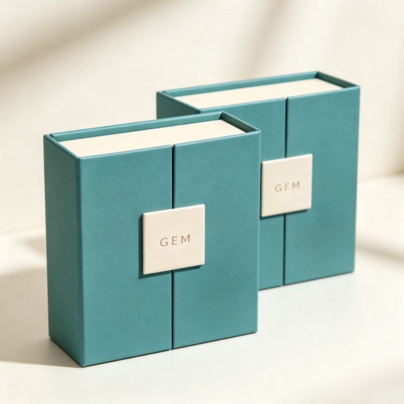 Wholesale Necklace Jewelry Gate Open Paper Box Necklace Jewelry Box Double Door Open Magnetic Box Bracelets Earrings Box - Image 6