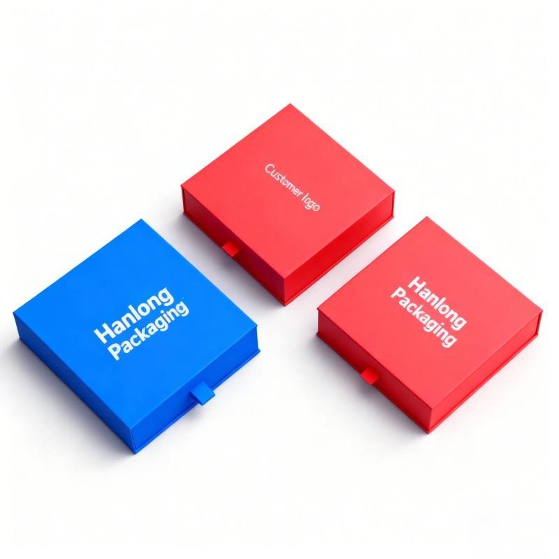 Luxury Custom logo Magnetic Closure Packaging Box Cardboard Gift Boxes for Hot Stamping logo Recyclable Sliding Drawer Paper Box - Image 5