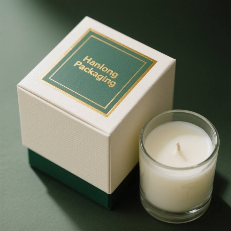 Wholesale Cardboard Candle Perfume Box Gift Boxes Set Rigid Lid and Base Square Candle Gift Box - Image 4