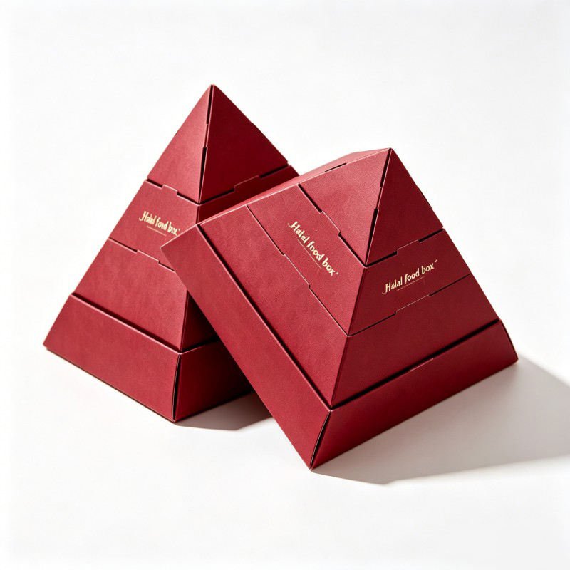 Wholesale Pyramid Shape Cookie Box Sushi Custom Cake Packaging Box Chocolates Candies Box - Image 4