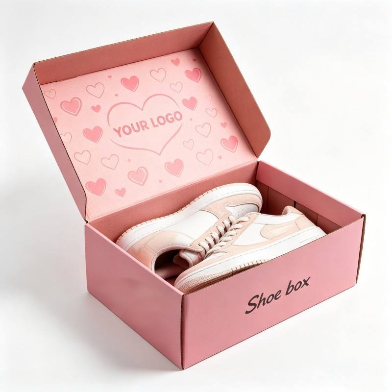 Custom Printed Wholesale Paper Folding Gift Box Recycled Durable Shoes Shipping Corrugated Cardboard Box Foldable Storage Box
