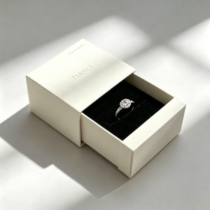 Wholesale Luxury Rings Package Customized with Foam Jewelry Hard Box with Sleeve Glasses Rings Paper Box - Image 3