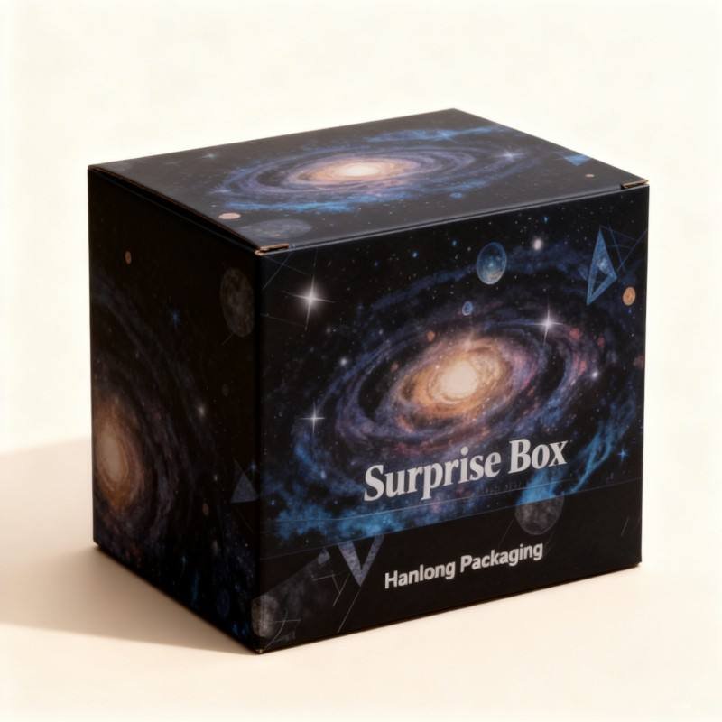 Customized Surprise Blind Empty Paper Boxes Recyclable Toys Mysterious Blind Boxes Christmas Lucky Gift Box Packaging - Image 3