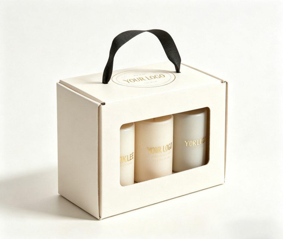 Custom Design Mix scented candle package box with transparent window recyclable material candle tin box for gift - Image 4