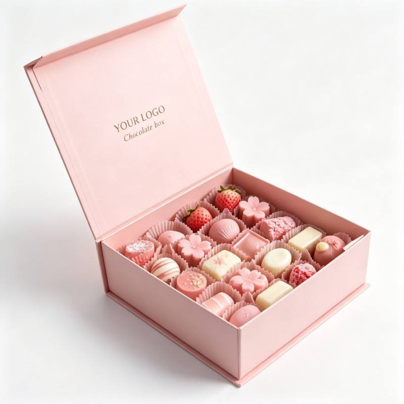 Best-Selling Custom Logo Chocolate Box Corrugated Cardboard Packaging with Multi-Panel LOGO Printing Personalized Gift Box - Image 5